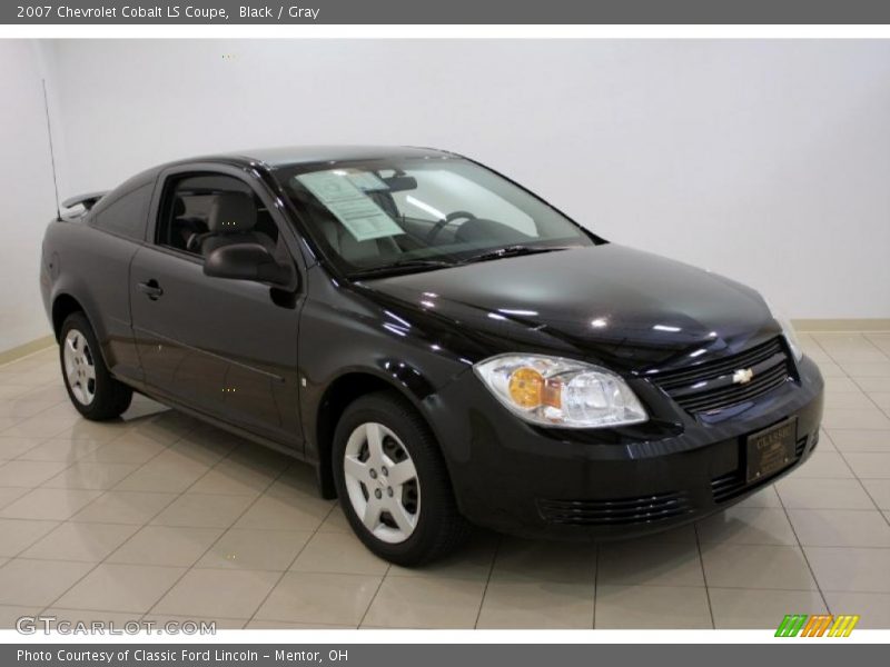 Black / Gray 2007 Chevrolet Cobalt LS Coupe