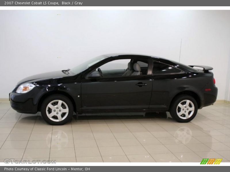 Black / Gray 2007 Chevrolet Cobalt LS Coupe