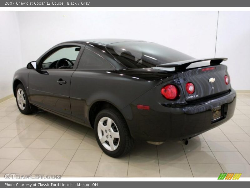 Black / Gray 2007 Chevrolet Cobalt LS Coupe