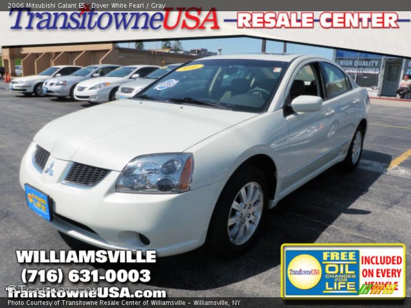 Dover White Pearl / Gray 2006 Mitsubishi Galant ES