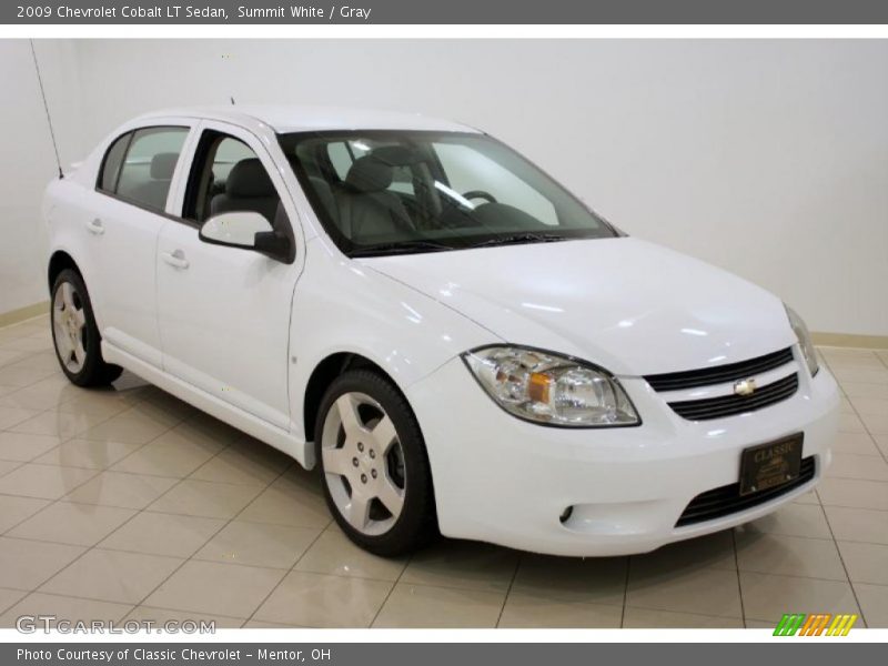 Summit White / Gray 2009 Chevrolet Cobalt LT Sedan