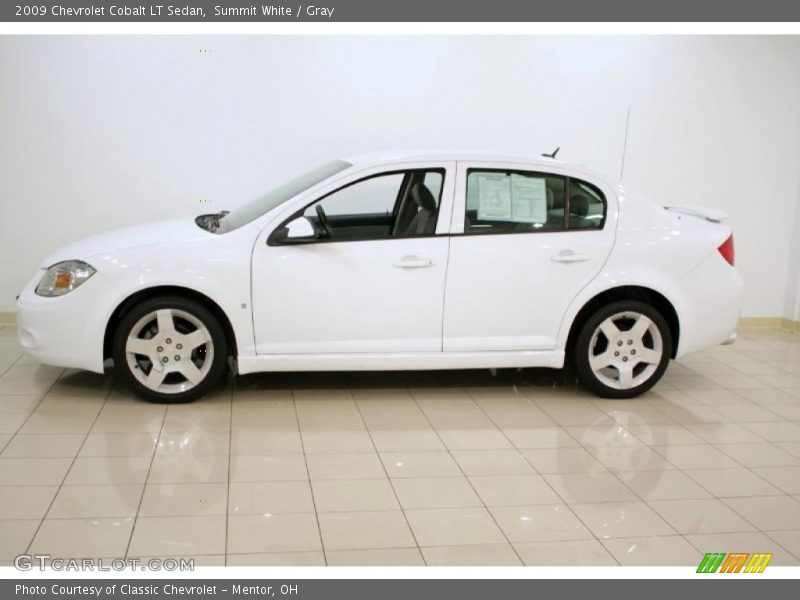 Summit White / Gray 2009 Chevrolet Cobalt LT Sedan