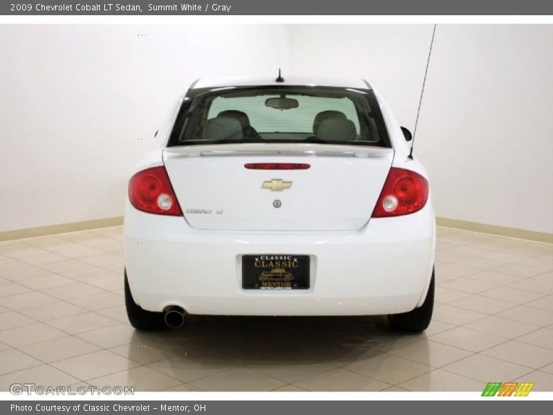 Summit White / Gray 2009 Chevrolet Cobalt LT Sedan
