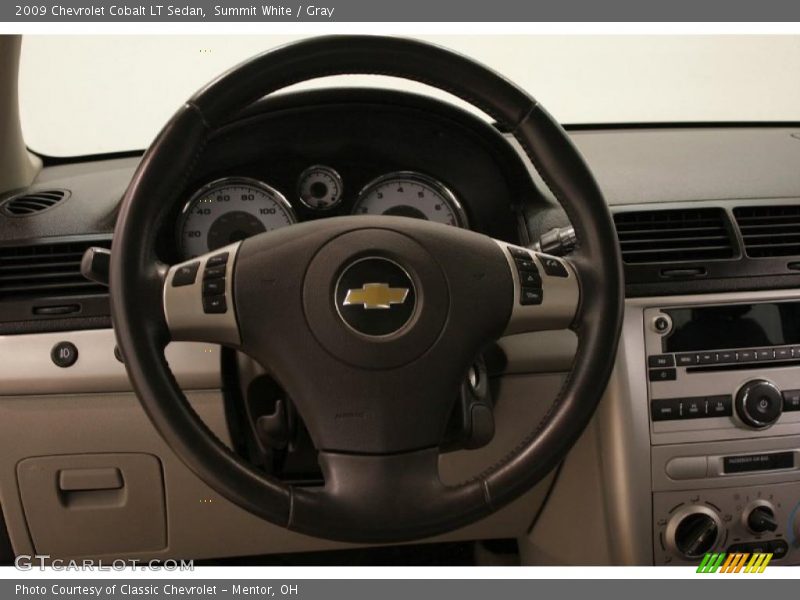 Summit White / Gray 2009 Chevrolet Cobalt LT Sedan