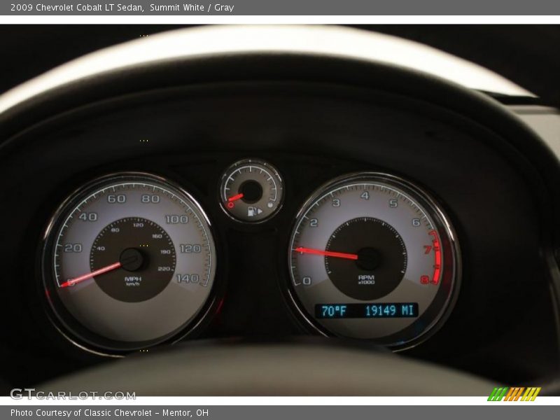 Summit White / Gray 2009 Chevrolet Cobalt LT Sedan
