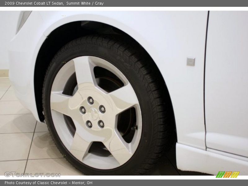 Summit White / Gray 2009 Chevrolet Cobalt LT Sedan