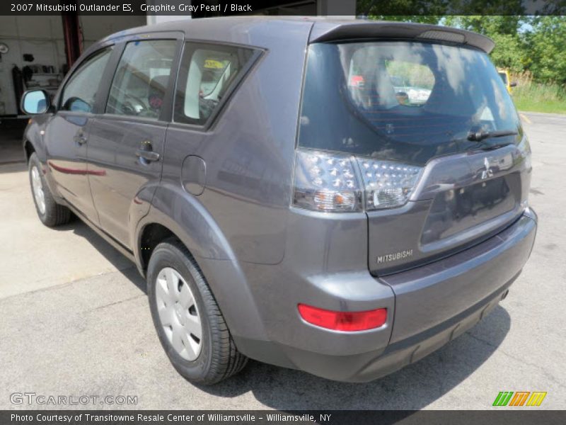 Graphite Gray Pearl / Black 2007 Mitsubishi Outlander ES