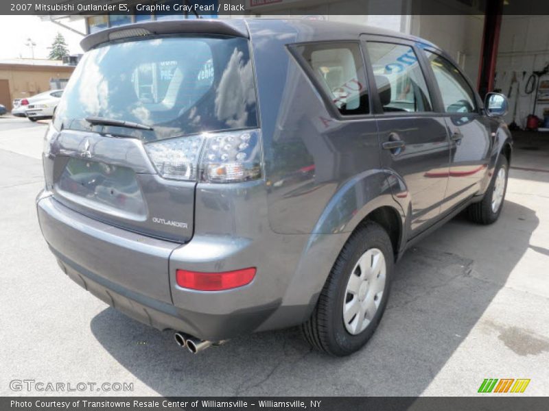 Graphite Gray Pearl / Black 2007 Mitsubishi Outlander ES