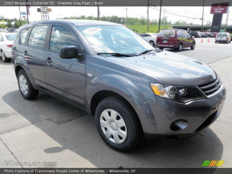 Graphite Gray Pearl / Black 2007 Mitsubishi Outlander ES