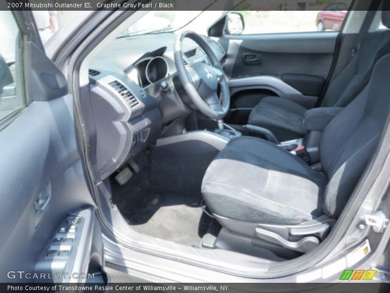 Graphite Gray Pearl / Black 2007 Mitsubishi Outlander ES