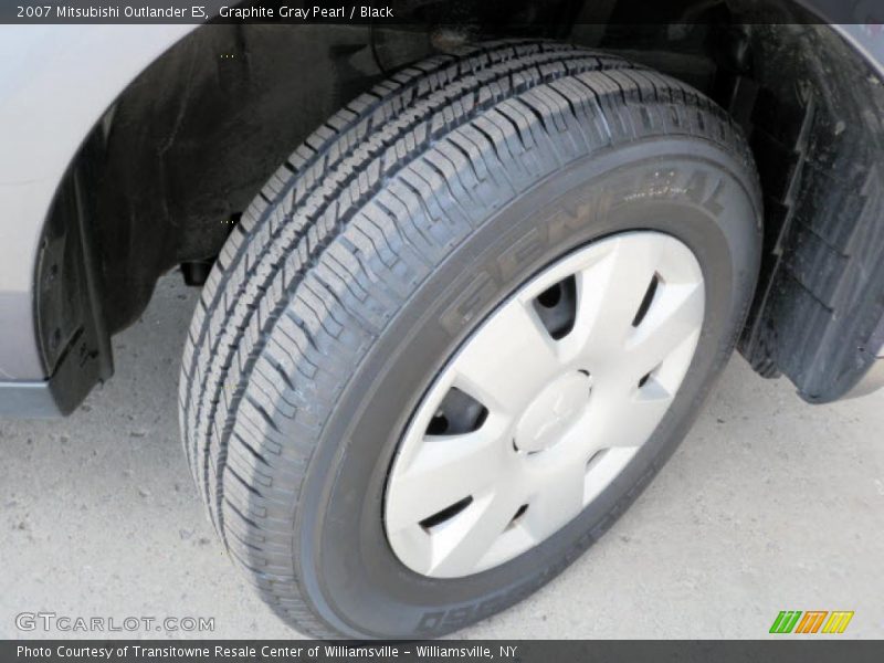 Graphite Gray Pearl / Black 2007 Mitsubishi Outlander ES