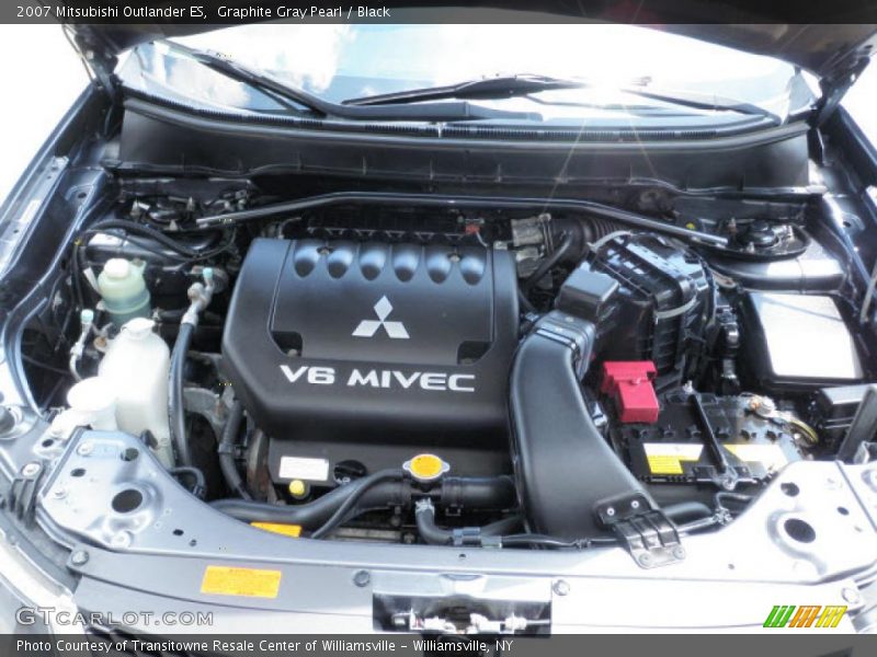 Graphite Gray Pearl / Black 2007 Mitsubishi Outlander ES