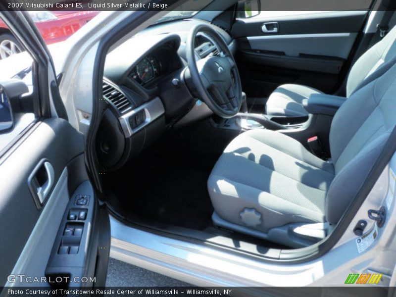 Liquid Silver Metallic / Beige 2007 Mitsubishi Galant ES