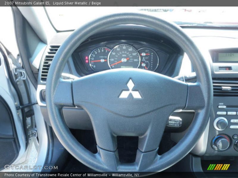 Liquid Silver Metallic / Beige 2007 Mitsubishi Galant ES