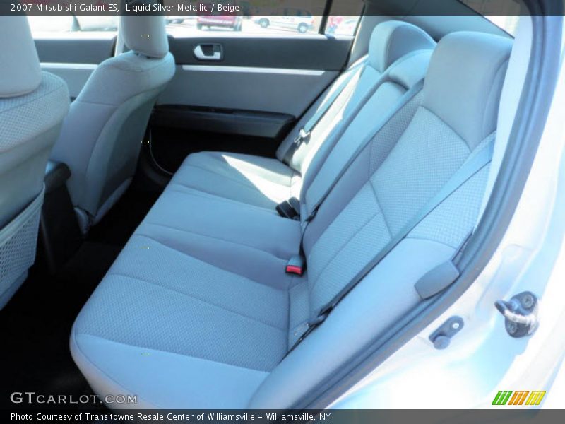 Liquid Silver Metallic / Beige 2007 Mitsubishi Galant ES