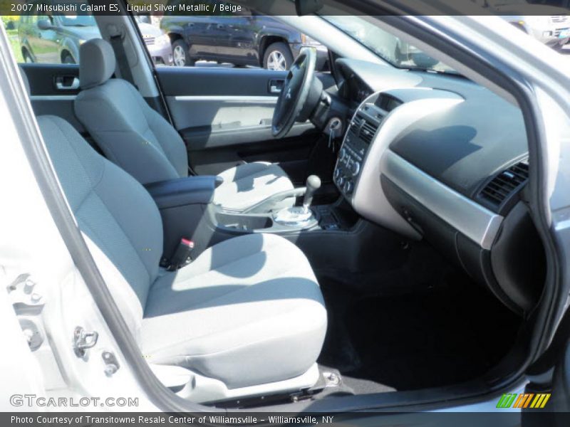 Liquid Silver Metallic / Beige 2007 Mitsubishi Galant ES
