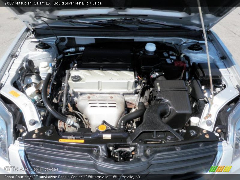 Liquid Silver Metallic / Beige 2007 Mitsubishi Galant ES