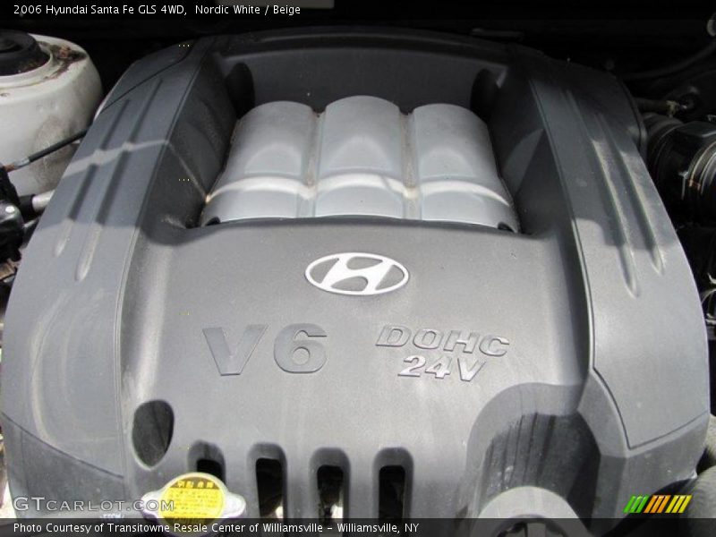 Nordic White / Beige 2006 Hyundai Santa Fe GLS 4WD
