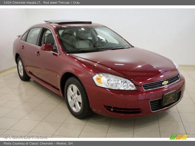 Red Jewel Tintcoat / Gray 2009 Chevrolet Impala LT
