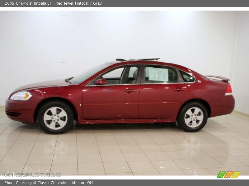 Red Jewel Tintcoat / Gray 2009 Chevrolet Impala LT