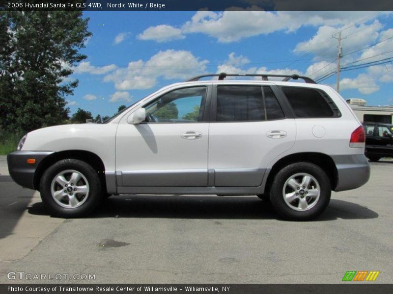Nordic White / Beige 2006 Hyundai Santa Fe GLS 4WD