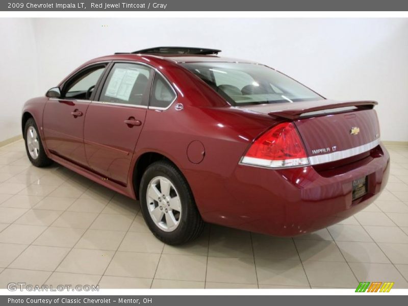 Red Jewel Tintcoat / Gray 2009 Chevrolet Impala LT