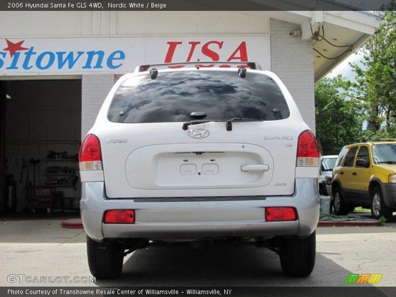 Nordic White / Beige 2006 Hyundai Santa Fe GLS 4WD