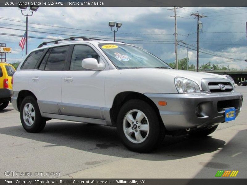 Nordic White / Beige 2006 Hyundai Santa Fe GLS 4WD