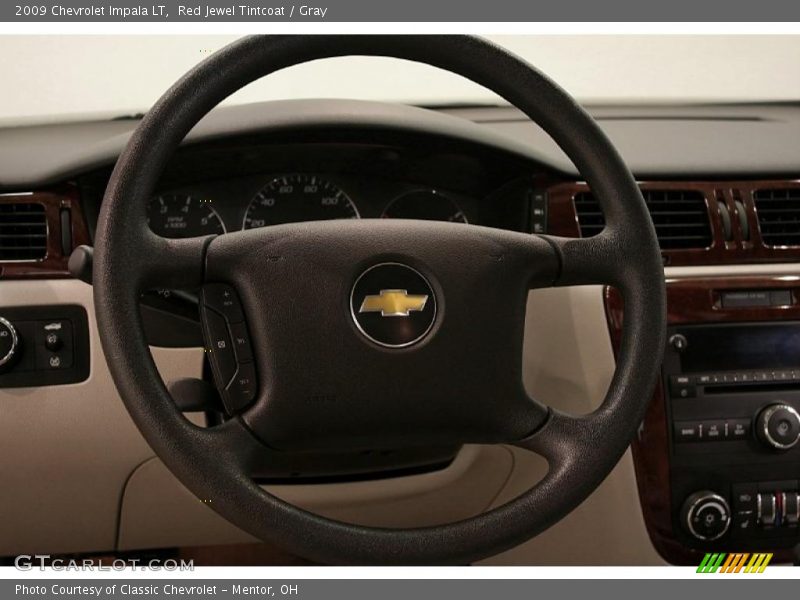 Red Jewel Tintcoat / Gray 2009 Chevrolet Impala LT