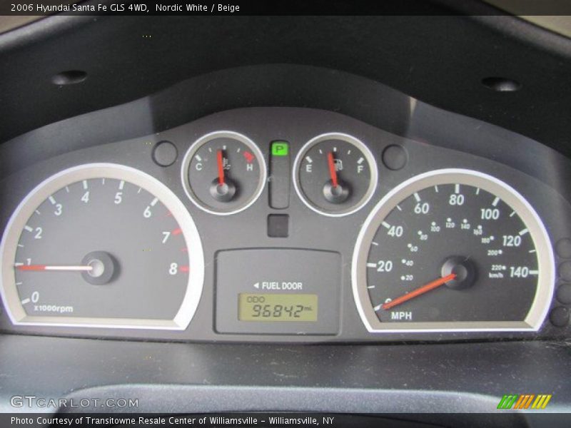 Nordic White / Beige 2006 Hyundai Santa Fe GLS 4WD