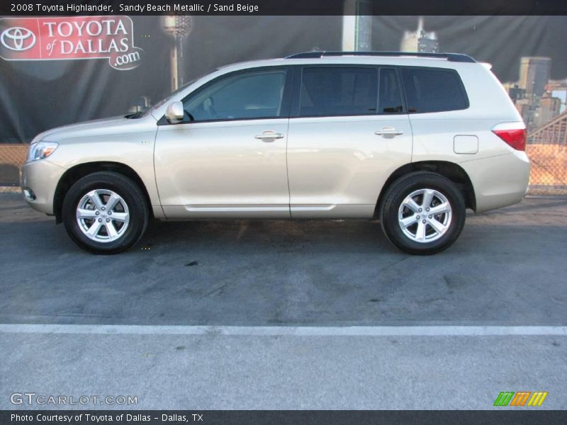 Sandy Beach Metallic / Sand Beige 2008 Toyota Highlander