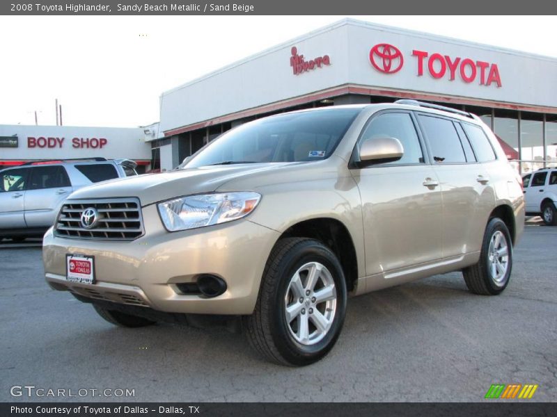 Sandy Beach Metallic / Sand Beige 2008 Toyota Highlander