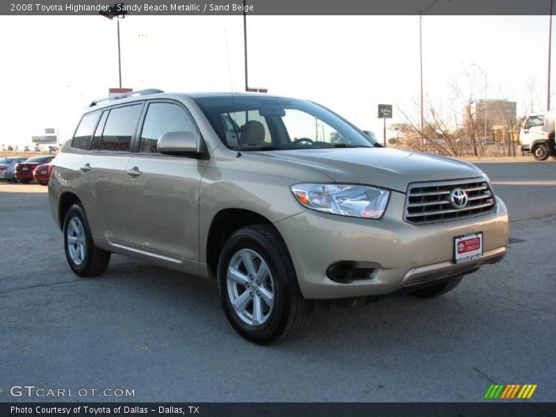 Sandy Beach Metallic / Sand Beige 2008 Toyota Highlander