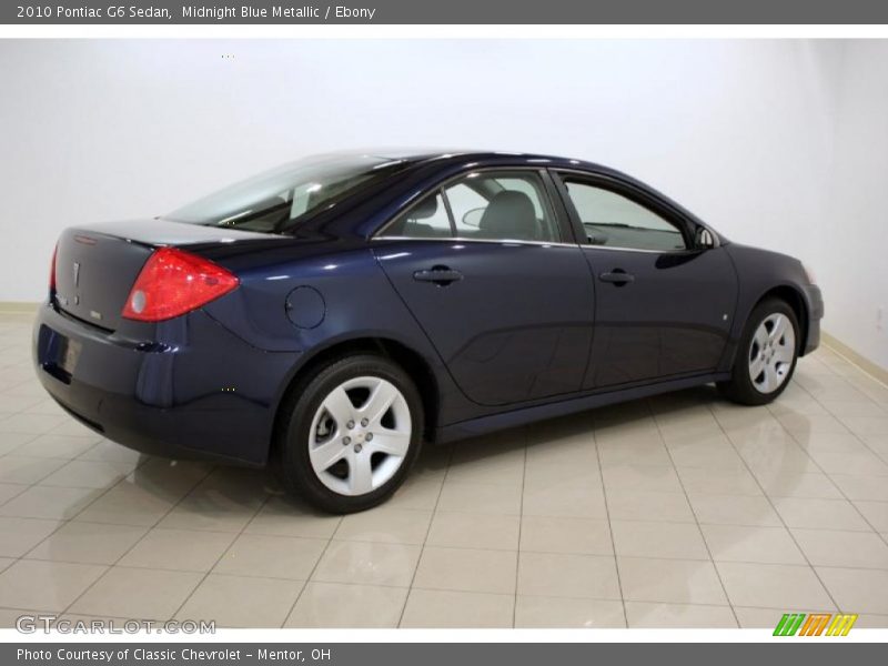 Midnight Blue Metallic / Ebony 2010 Pontiac G6 Sedan