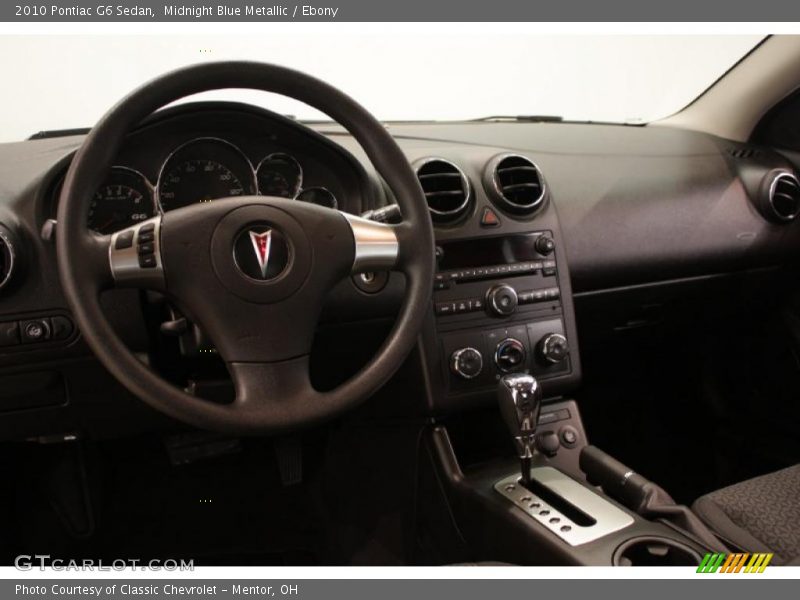 Midnight Blue Metallic / Ebony 2010 Pontiac G6 Sedan