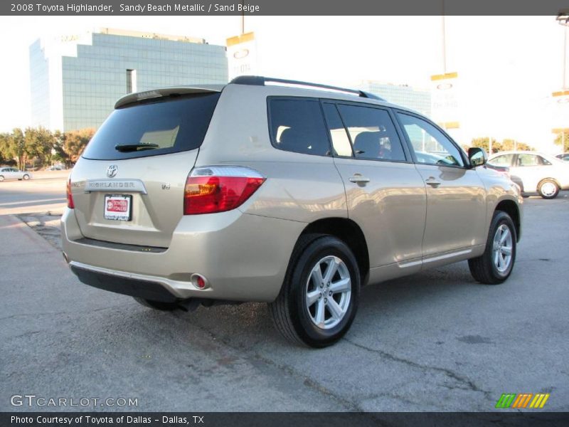 Sandy Beach Metallic / Sand Beige 2008 Toyota Highlander