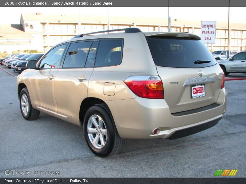 Sandy Beach Metallic / Sand Beige 2008 Toyota Highlander