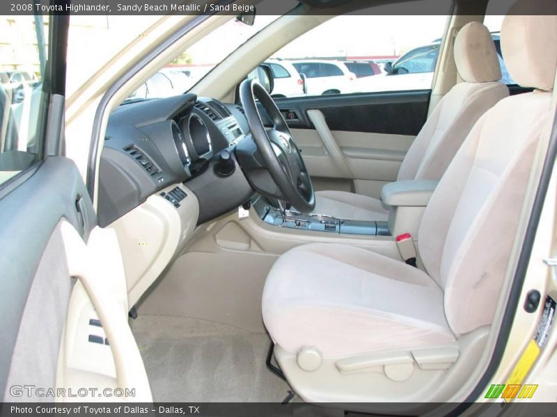 Sandy Beach Metallic / Sand Beige 2008 Toyota Highlander