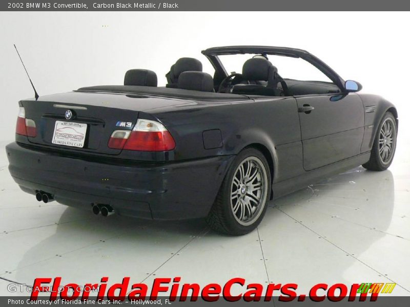 Carbon Black Metallic / Black 2002 BMW M3 Convertible