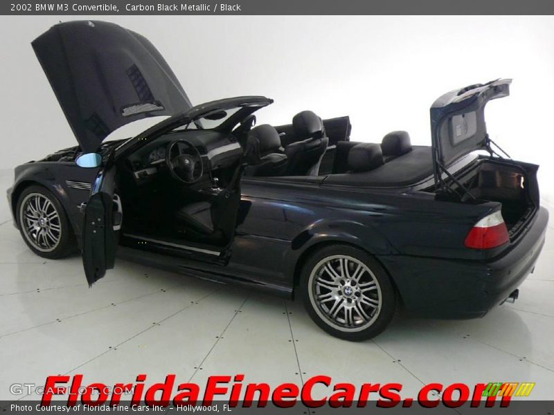 Carbon Black Metallic / Black 2002 BMW M3 Convertible