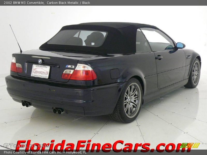 Carbon Black Metallic / Black 2002 BMW M3 Convertible