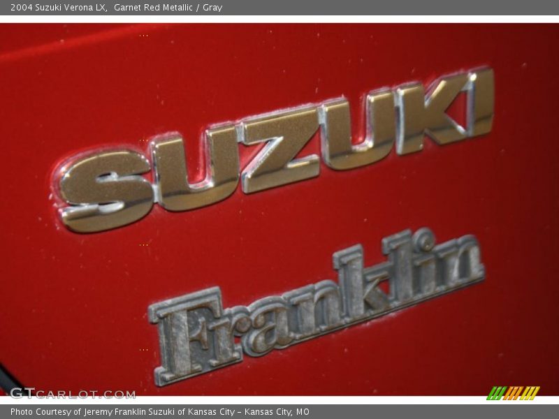 Garnet Red Metallic / Gray 2004 Suzuki Verona LX