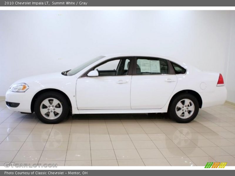 Summit White / Gray 2010 Chevrolet Impala LT