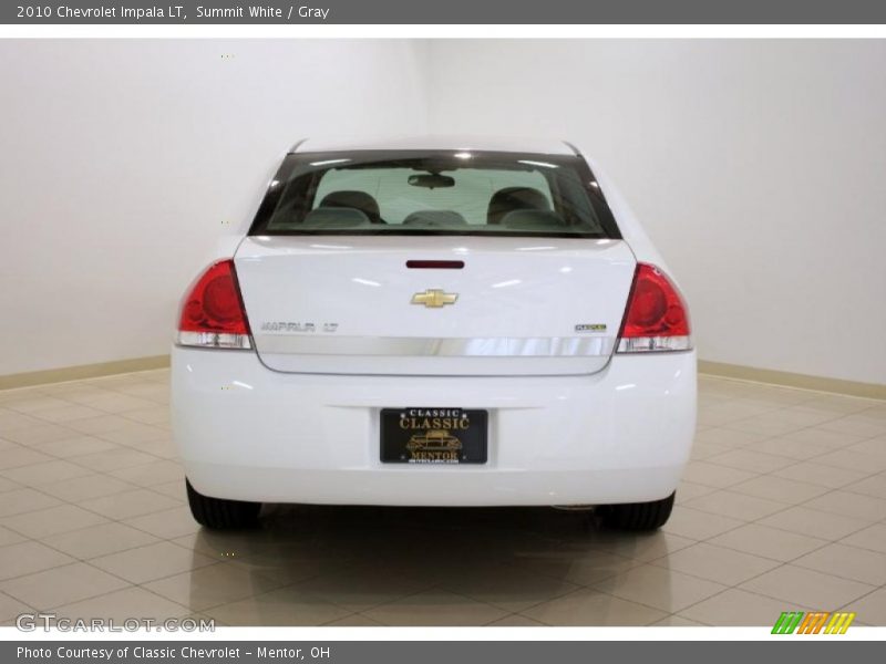Summit White / Gray 2010 Chevrolet Impala LT