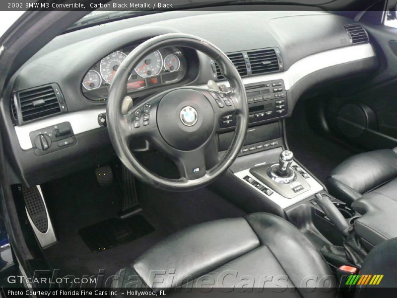Carbon Black Metallic / Black 2002 BMW M3 Convertible