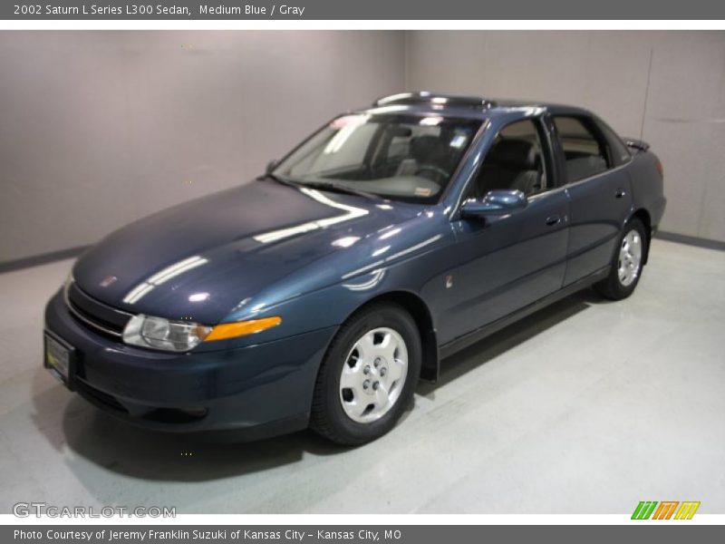 Medium Blue / Gray 2002 Saturn L Series L300 Sedan