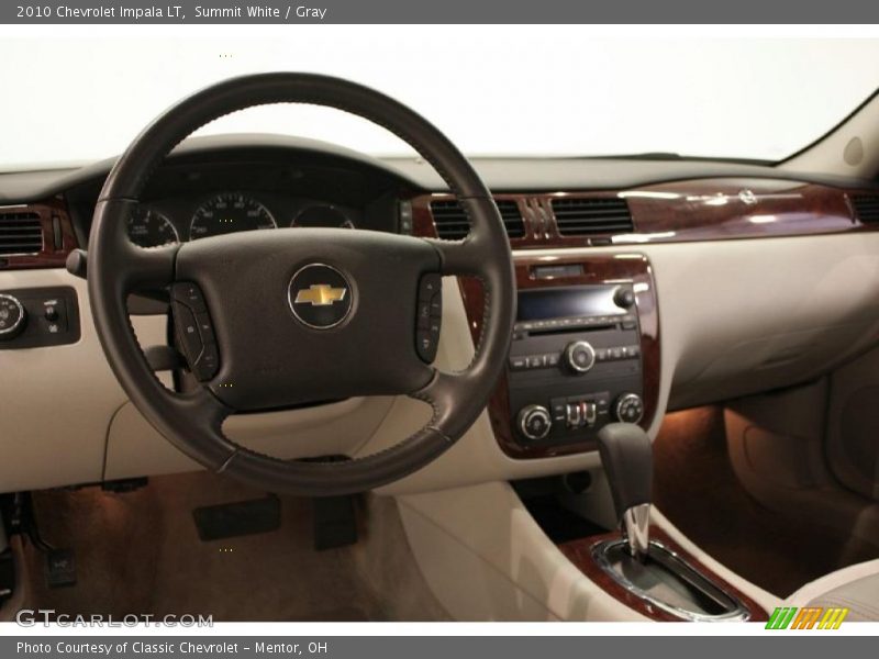 Summit White / Gray 2010 Chevrolet Impala LT