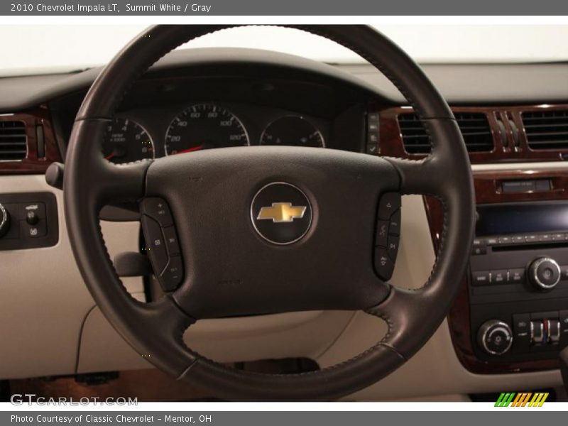 Summit White / Gray 2010 Chevrolet Impala LT