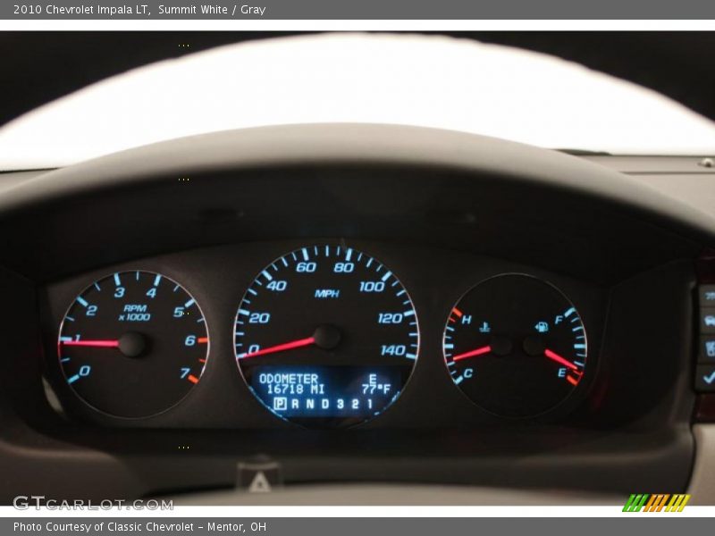 Summit White / Gray 2010 Chevrolet Impala LT
