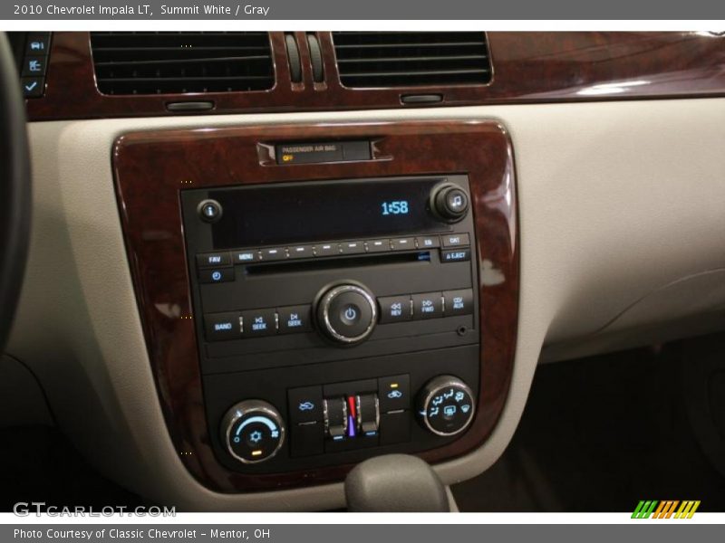 Summit White / Gray 2010 Chevrolet Impala LT